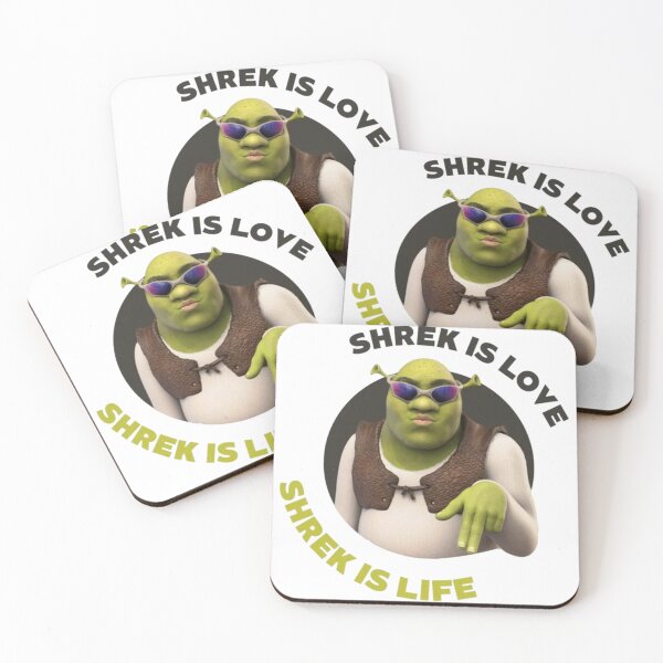 Item preview, Cartoon Shrek Is Love Shrek is Life Meme designed and sold by endrytias.
