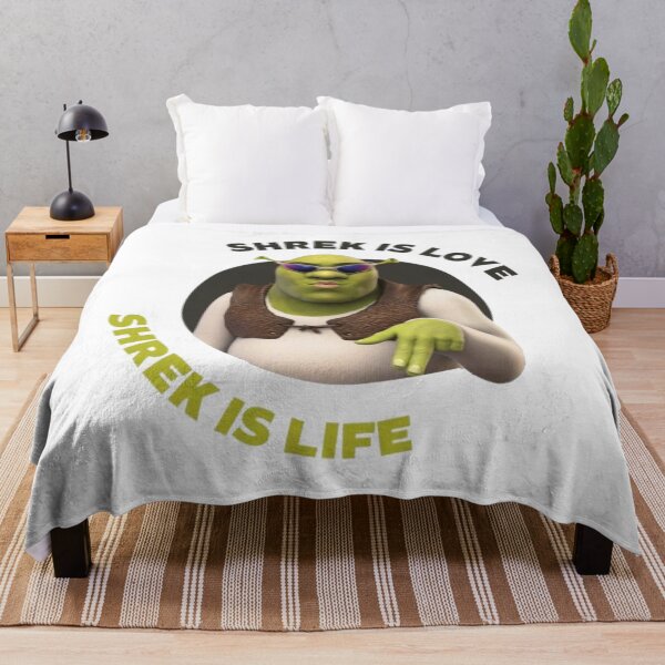 Item preview, Cartoon Shrek Is Love Shrek is Life Meme designed and sold by endrytias.