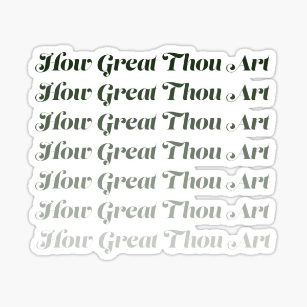 How Great Thou Art Printable, Wall Decor, Hymn Art, Christian Decor, Then  Sings My Soul, Hymn Lyric Art Sign, Gift for Pastor or Clergy 