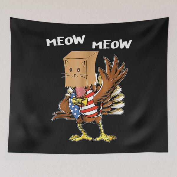 Item preview, Meow Funny Cat Turkey Happy Thanksgiving America Boys Girls designed and sold by William Parker.