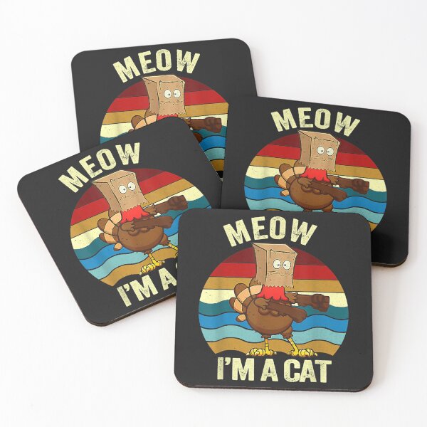 Item preview, Meow I'm a Cat Dabbing Turkey Fake Cat Thanksgiving Kids designed and sold by William Parker.