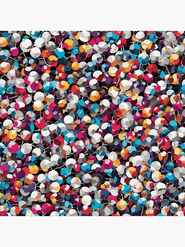 Thumbnail 4 of 4, Pillow, Colored Spheres with Rough Edges designed and sold by DJALCHEMY.
