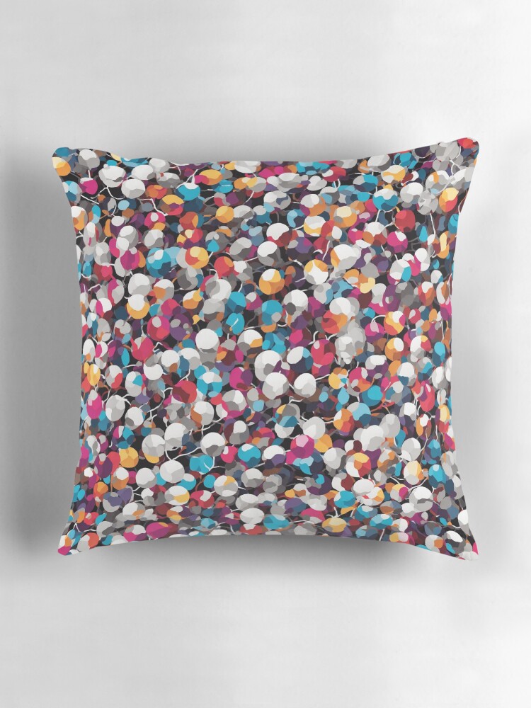 Thumbnail 3 of 4, Pillow, Colored Spheres with Rough Edges designed and sold by DJALCHEMY.