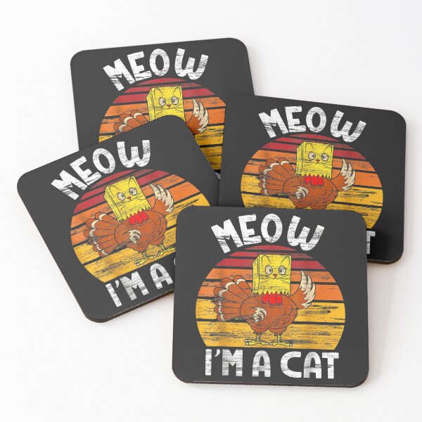 Item preview, Meow I'm A Cat Funny Fake Cat Thanksgiving Women Kid Cat Mom designed and sold by William Parker.
