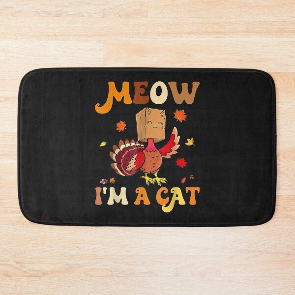 Item preview, Meow I'm A Cat Funny Retro Turkey Thanksgiving designed and sold by William Parker.