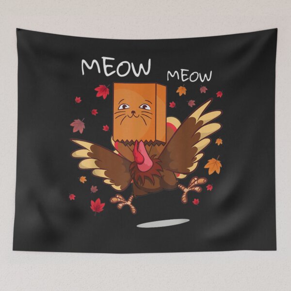 Item preview, Meow I'm A Cat Turkey Fake Cat Thanksgiving Retro Cat Lover designed and sold by William Parker.