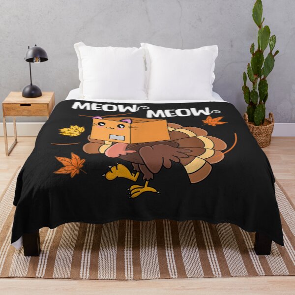 Item preview, Meow I'm Cat Thanksgiving Cat Funny Turkey Fake Cat Cartoon designed and sold by William Parker.