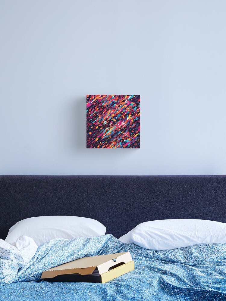 Thumbnail 2 of 3, Canvas Print, Colorful Paint Splash designed and sold by DJALCHEMY.