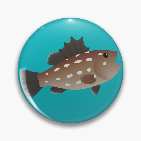 Item preview, Cute Snowy Grouper designed and sold by WildTide.