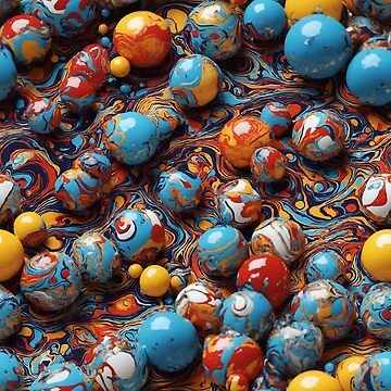 Artwork thumbnail, Marbles Covered in Paint by DJALCHEMY
