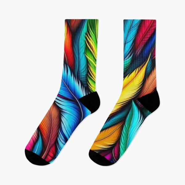 Item preview, Abstract Colorful Feather Pattern designed and sold by calibrit.