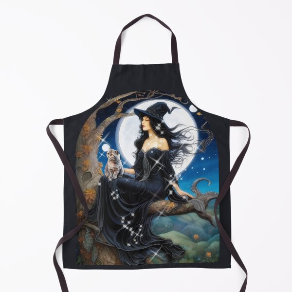 Item preview, Witch with Cat designed and sold by DesignsBuyGem.