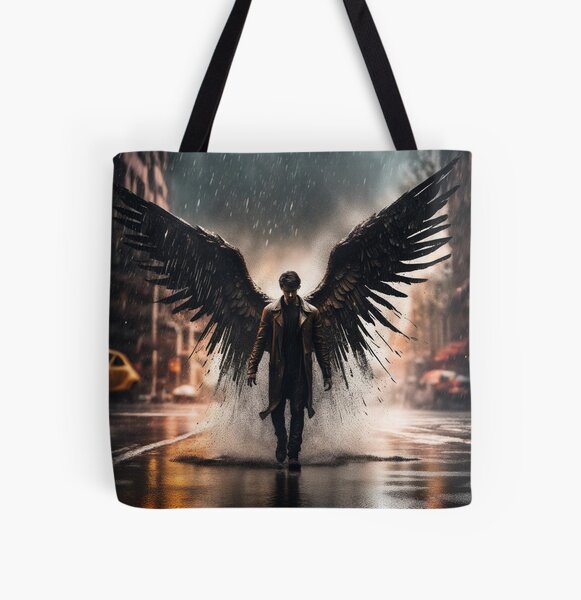 Angel in the Rain All Over Print Tote Bag