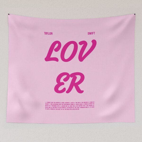 Item preview, Lover Track List (Pink Version) designed and sold by BlackwellNY.