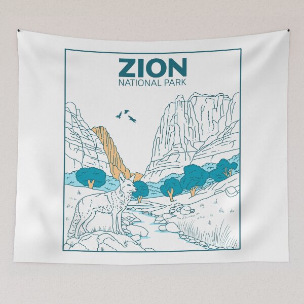Item preview, Zion National Park designed and sold by ethnicdrawing.
