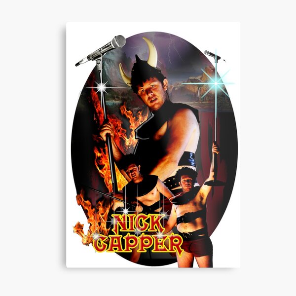 Nick Capper Chrome Doggy Metal Print