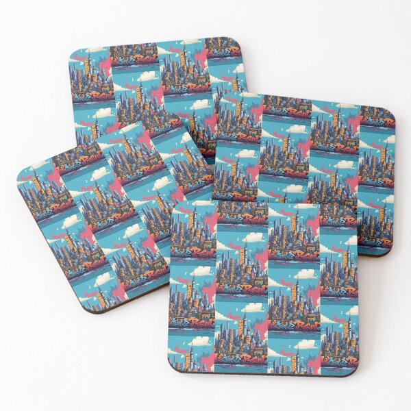 Item preview, Urban Canvas: Graffiti Town Artwork designed and sold by Glitchart66.