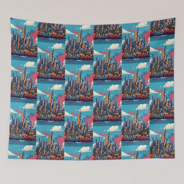 Item preview, Urban Canvas: Graffiti Town Artwork designed and sold by Glitchart66.