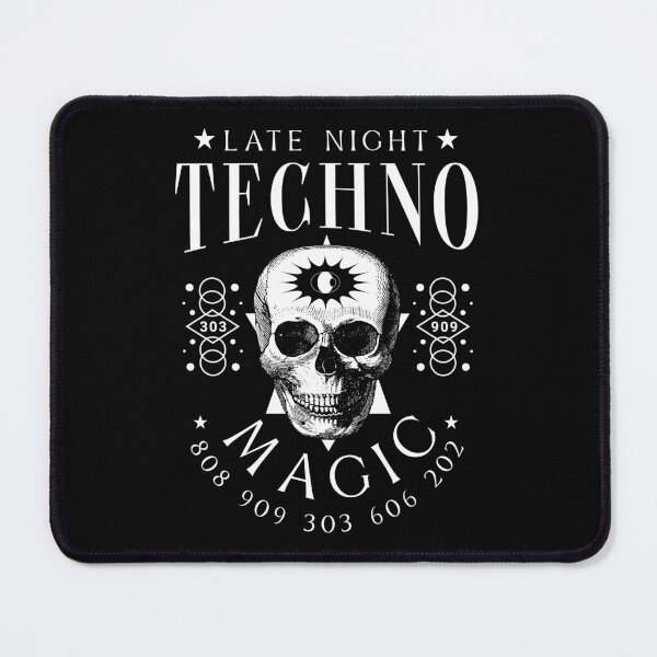 Item preview, TECHNO - Late Night Magic (white) designed and sold by Discothreadz.