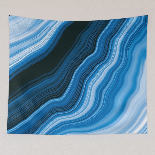 Item preview, Blue, Aqua And White Marbled Abstract Art Designs designed and sold by DEC02.