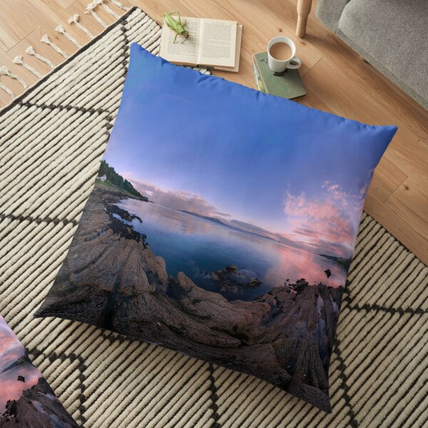 Dusk Shoreline near Moville, Donegal (Rectangular) Floor Pillow