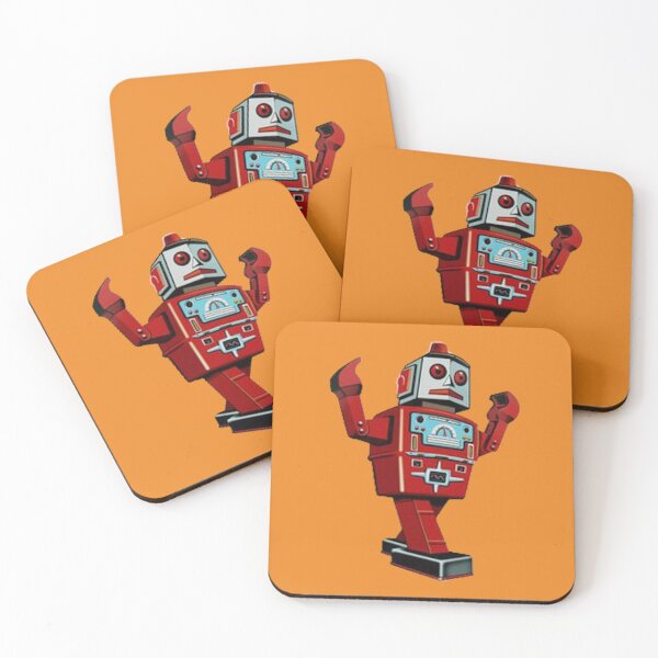 Item preview, Retro 50's Japanese Red Tin Toy Robot designed and sold by DukeGroovy.
