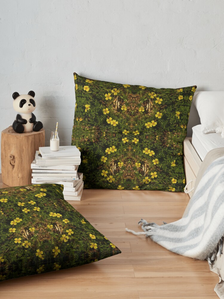 Alternate view of Tormentil in Shalwy Valley Floor Pillow