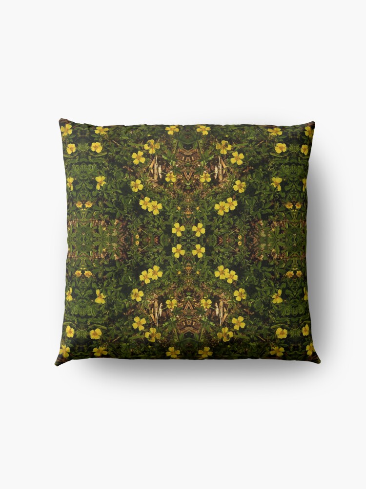 Alternate view of Tormentil in Shalwy Valley Floor Pillow