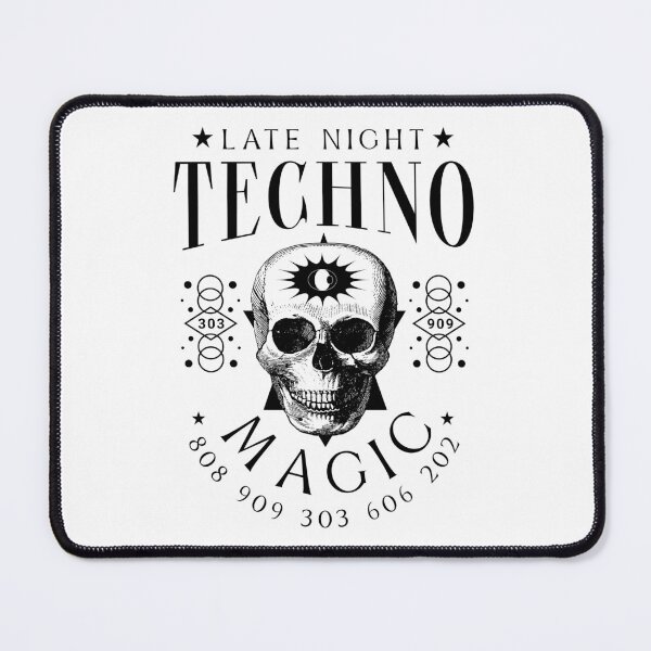 Item preview, TECHNO  - Late Night Magic (Black)  designed and sold by Discothreadz.