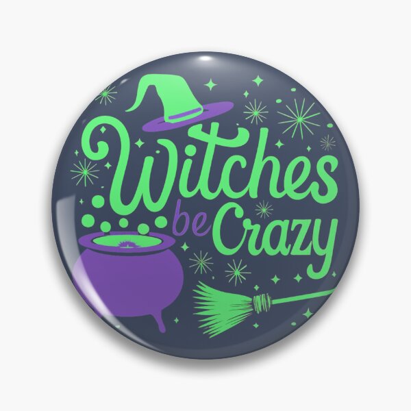 Item preview, "Witches Be Crazy" Halloween designed and sold by Brainless Art.