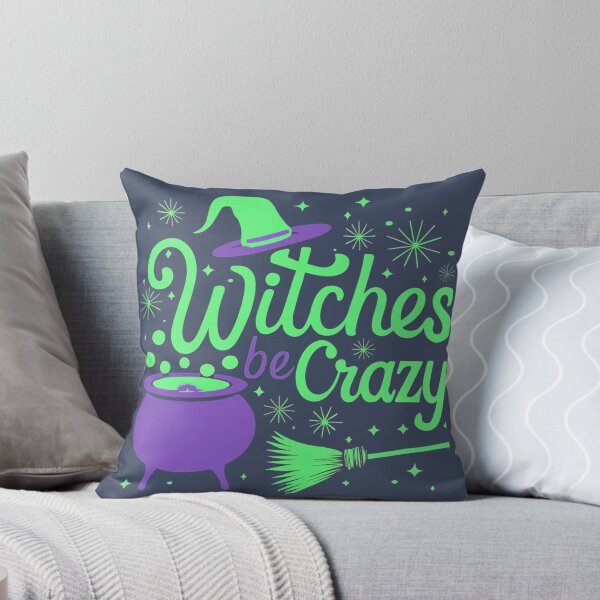 Item preview, "Witches Be Crazy" Halloween designed and sold by Brainless Art.