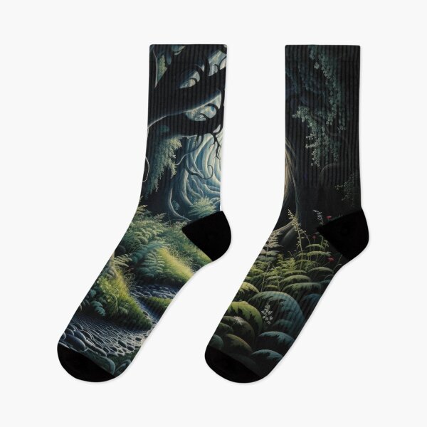 Item preview, Dark Forest with Spiral Motif Sky designed and sold by Shannon Hilson.