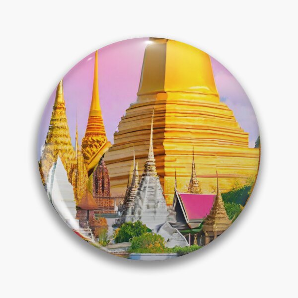 Item preview, World travel fly to Thailand ,Asia  in colorful  chedii  brafdesign  designed and sold by Brafdesign.