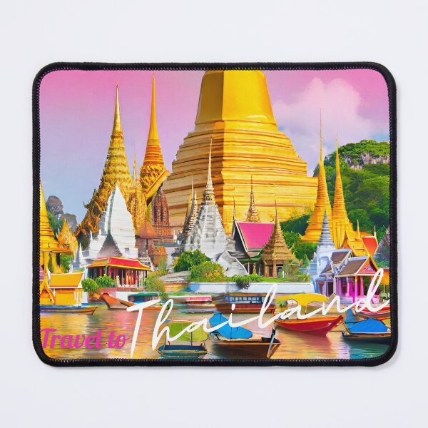 Item preview, World travel fly to Thailand ,Asia  in colorful  chedii  brafdesign  designed and sold by Brafdesign.