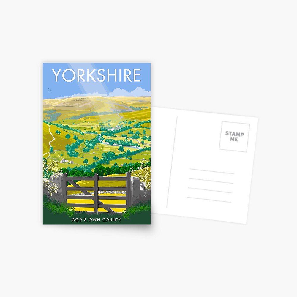 "Yorkshire" Postcard by smillership Redbubble