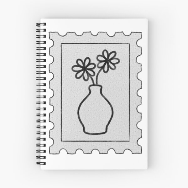 Item preview, Flower vase postage stamp designed and sold by Happyclayco.