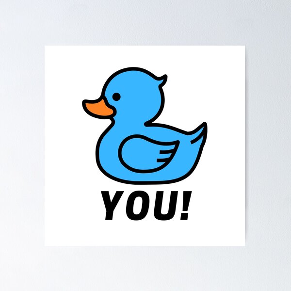 Item preview, Neon Blue Rubber Duckie - Duck You! designed and sold by DavidsDucks.