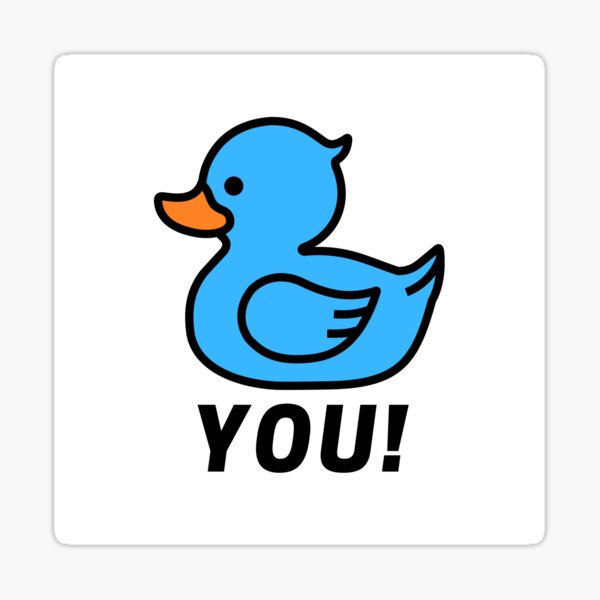 Item preview, Neon Blue Rubber Duckie - Duck You! designed and sold by DavidsDucks.