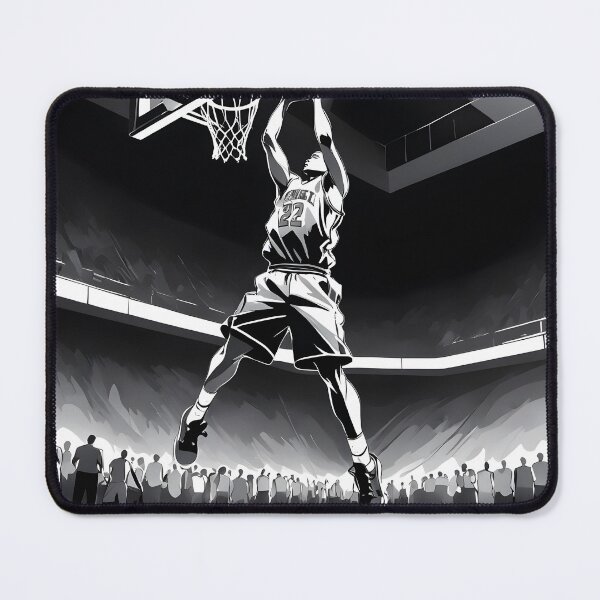 Vista previa del artículo con la obra «Un jugador de baloncesto está haciendo mates.», diseñado y vendido por Uncle  StillHalf.