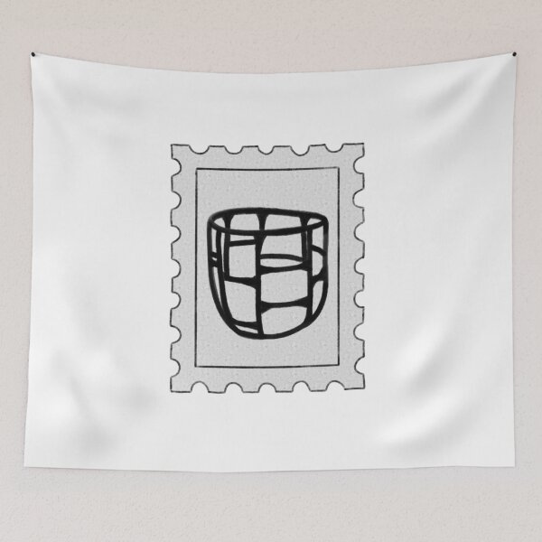 Item preview, Ceramic piece postage stamp designed and sold by Happyclayco.