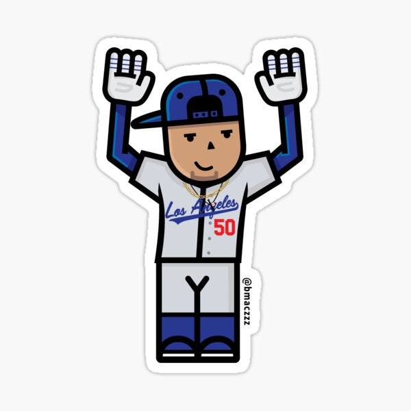 Dodgers Baseball Mascot Dodger Dog - Los Angeles Dodgers - Sticker