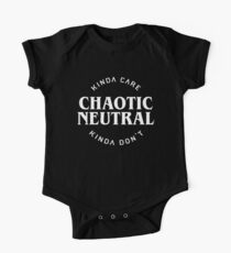 Chaotic Neutral Alignment Kinda Care Kinda Don't Funny Quotes One Piece - Short Sleeve