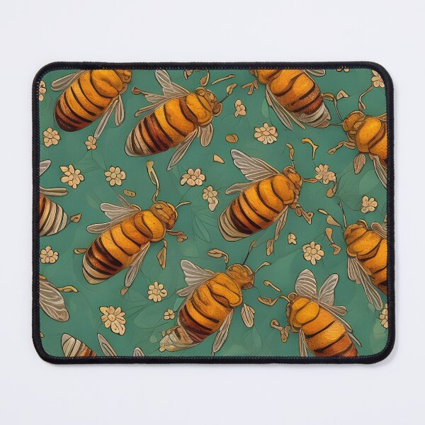 Item preview, Honey Bee Flower Pattern designed and sold by Indie-Chille.