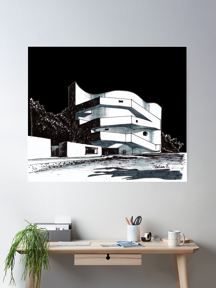 逆輸入 Siza Alvaro ink  drawing architecture アート・デザイン・音楽