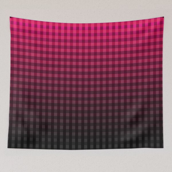 Item preview, Red and black checkered pattern on the gradient designed and sold by fuzzyfox.