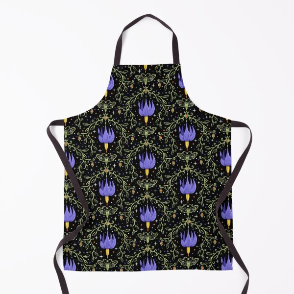 Item preview, Deadly Nightly & A Deaths Head Moth - Halloween Purple Orange Green Flowers Floral designed and sold by LoreliDesigns.