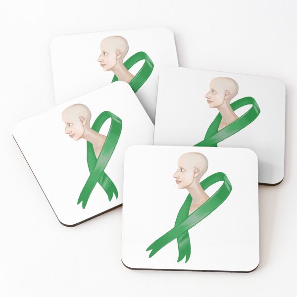 Item preview, Green Cancer Ribbon Head designed and sold by AliceMermaid.