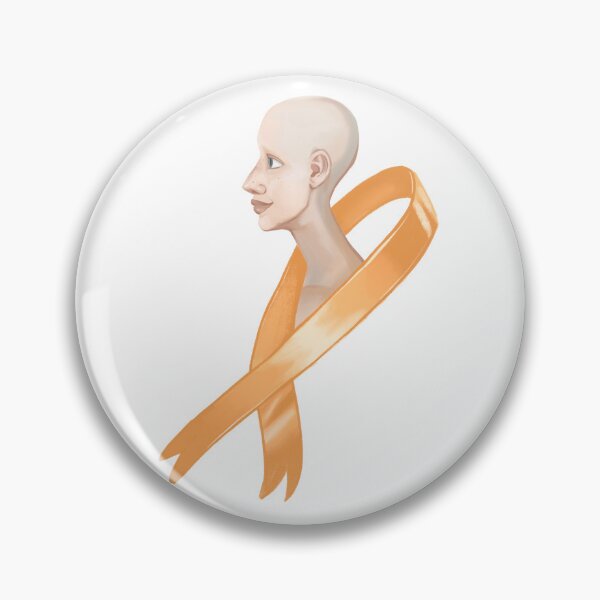 Item preview, Orange Cancer Ribbon Head designed and sold by AliceMermaid.