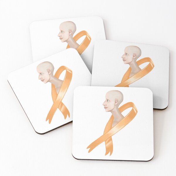 Item preview, Orange Cancer Ribbon Head designed and sold by AliceMermaid.