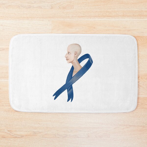 Item preview, Blue Cancer Ribbon Head designed and sold by AliceMermaid.